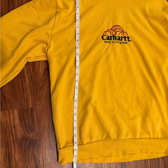 Carhartt WIP Geo Script Sweatshirt 'Popsicle' yellow size L - Picture 8 of 9